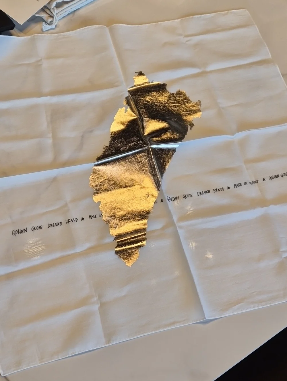 Golden Goose Gold Foil Bandana